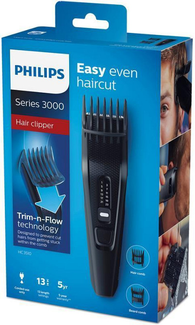 Машинка для стриження Philips HC3510/15 Чорний Харьков - изображение 4