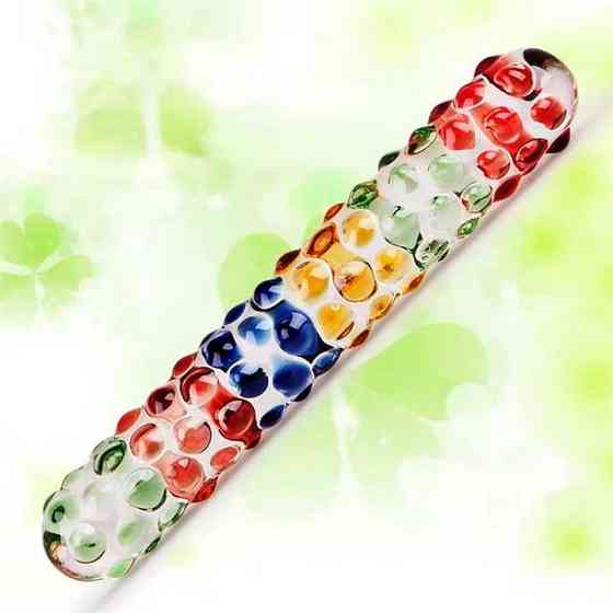 Стеклянный анально-вагинальный фаллоимитатор Винница