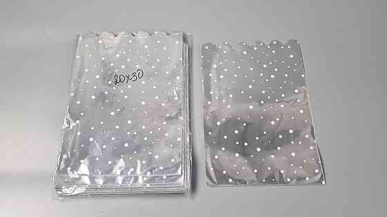 Пакет із малюнком для пакування подарунків (20*30) No419 (3) фольгований (ажурний) "Конфеті" (100 шт.) Харків