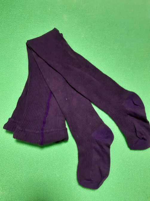 Колготи дитячі фіолетові - 13 розмір на ріст 80см, 75% бавовна, 25% поліамід Київ - фото 1