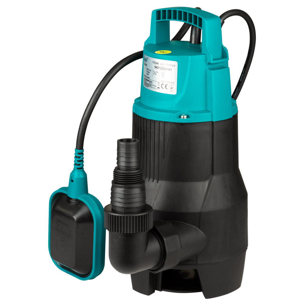 LEO Насос дренажный садовый 0.75кВт Hmax 8м Qmax 233л/мин LEO AKS-751PWH (773248) Коломия - фото 5