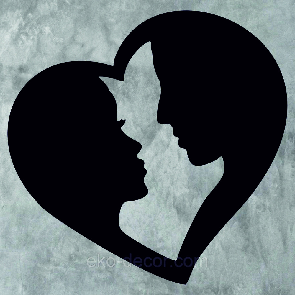 Декоративное настенное Панно «Влюбленные», Декор на стену 90*90 см, Черный Киев - изображение 7