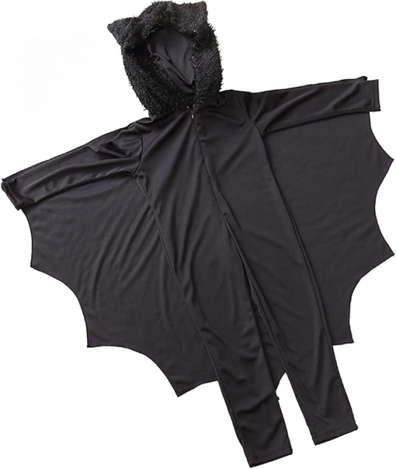 Дитячий костюм кажана, летючої миші комбінезон з капюшоном крилами печатками для Хеловіну карнавалу ранковий на 115-130см 6-9років Київ - фото 2