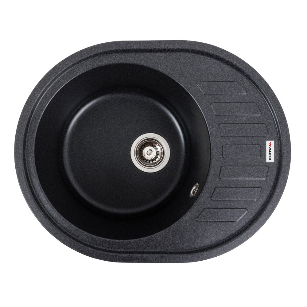 VALESO Гранітна мийка для кухні VALESO SOUL 6250 матова Карбон Київ - фото 1