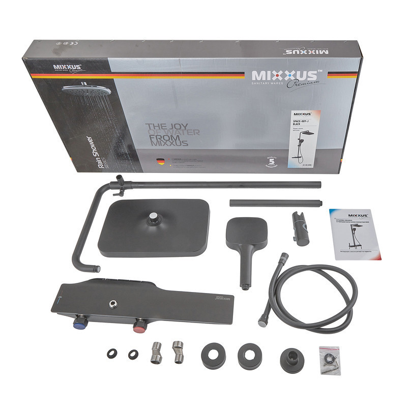 Душова колона з термостатичним змішувачем MIXXUS PREMIUM SPACE-009-J BLACK з кнопковим перемикачем,  ( MI7011 ) 23636 Харків - фото 7