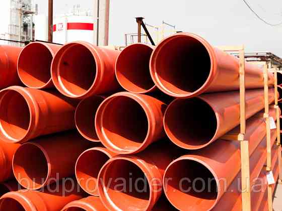 Труба ПВХ 200/3,9 мм для зовнішньої каналізації з разтрубом Київ