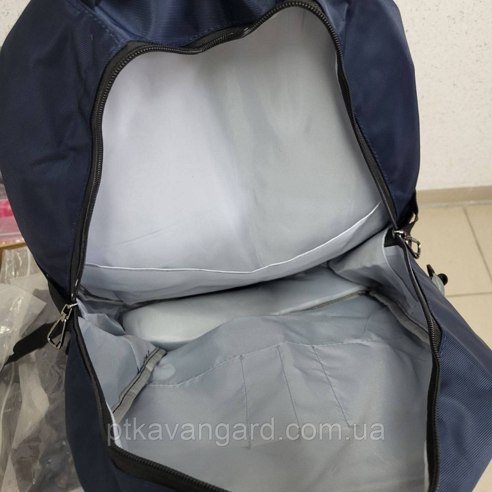 Рюкзак школьный подростковый (2 отделения, 6 карманов, брелок, на молнии) C 72811 Синий Хмельницкий - изображение 5