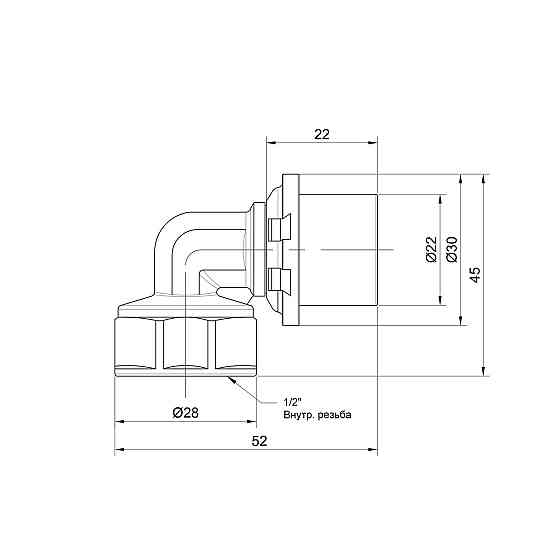 Куточок прес Icma 20х1/2" ВР No405 Київ