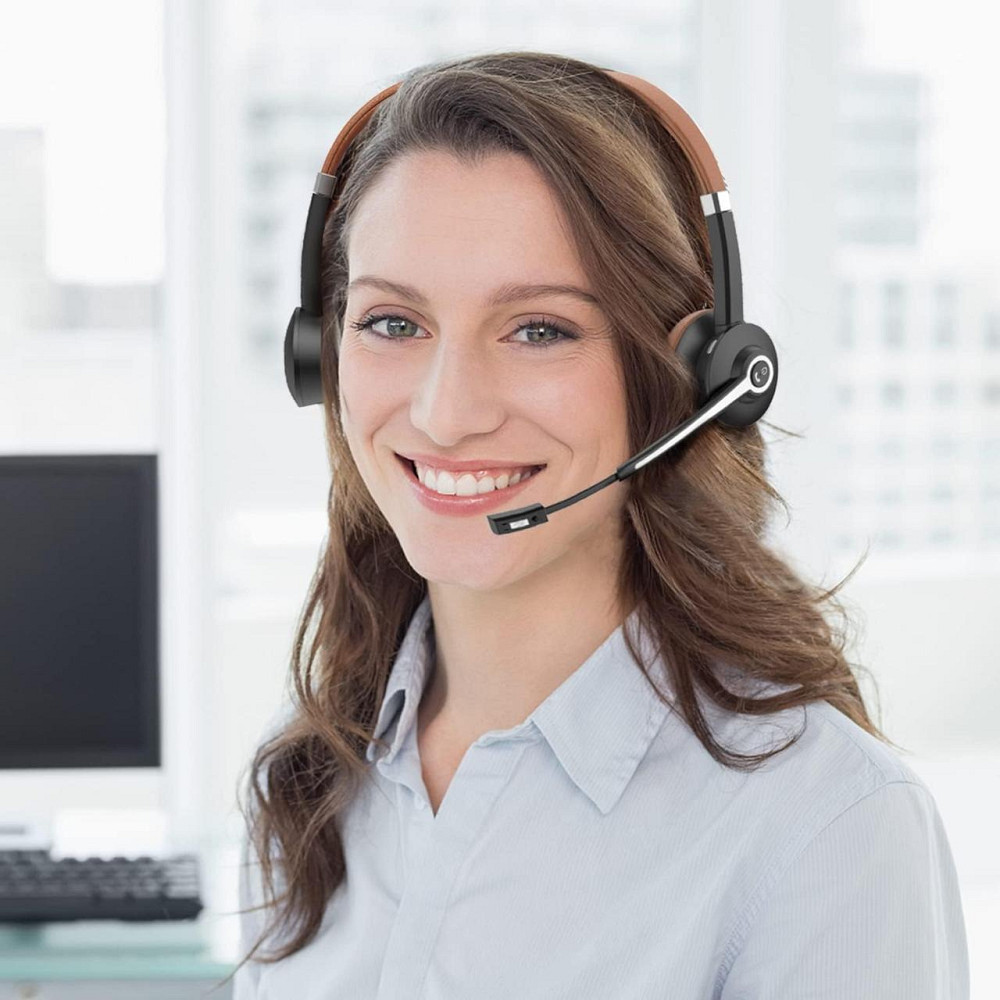 Навушники Conambo JBT700 чорні бездротові Bluetooth 5.0 USB-A донгл мікрофон DSP шумоподавлення HD стерео 40мм Київ - фото 6