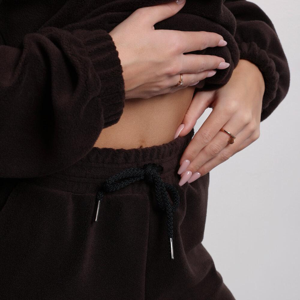 Темно-шоколадний костюм зимовий флісовий. Жіночий теплий костюм Pobedov Huggi жіночий Київ - фото 4