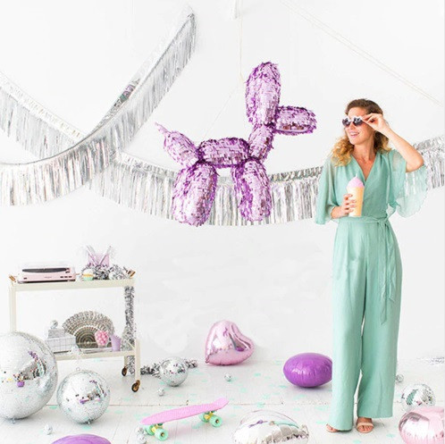 Дощик гірлянда на стіну 29 см на 300 см сріблястий Київ - фото 3