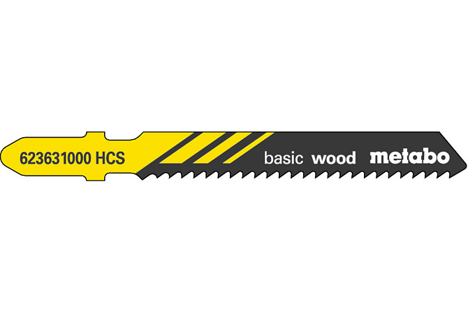 Полотна пилкові для лобзиків Metabo «BASIC WOOD», 51/ 2,0 мм 623631000 Коломия - фото 1