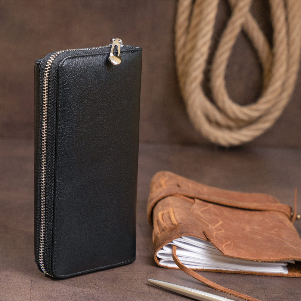 Кошелек кожаный женский ST Leather 19292 Черный Киев - изображение 2