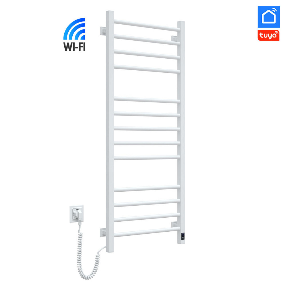 Полотенцесушитель Navin Классик Квадро 500х1200 Sensor с Wi-Fi, левый, белый Киев - изображение 3