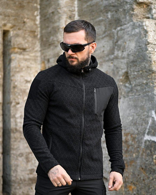 Тактична флісівка KM URBAN чорна ПП7996 Одеса - фото 1