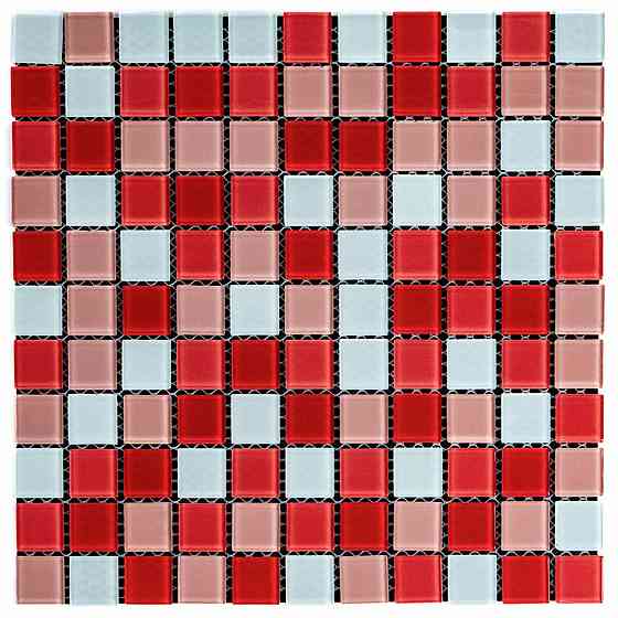 Червона скляна мозаїка для декору Київ