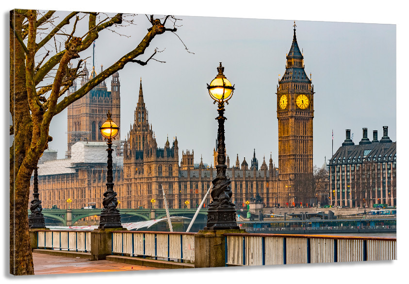 Картина холст в гостиную / спальню   Лондон   MLP_221 80х160см Киев - изображение 1