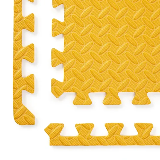 Мат-пазл товщиною 1 см розмір 60х60см 6 частин EVA помаранчевий Спортивні мати Київ