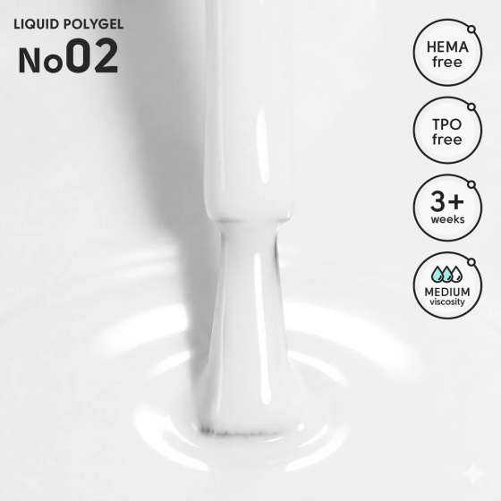 Жидкий полигель для ногтей 02 Liquid PolyGel Shelly 12 мл Киев