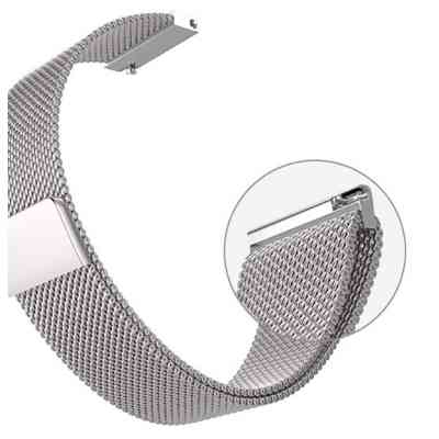 Ремешок для смарт-часов BeCover Milanese Style для Samsung Galaxy (20mm)/Watch 5/ Watch 4.../Gear S2 Classic/Gear Sport Silver (707675) Винница