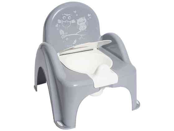 Горщик-стілець дитячий з музикою антиковзкий OWLS grey Київ