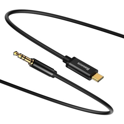 Кабель мультимедийный USB-C to 3.5mm M 1.2m black Baseus (CAM01-01) Винница - изображение 2