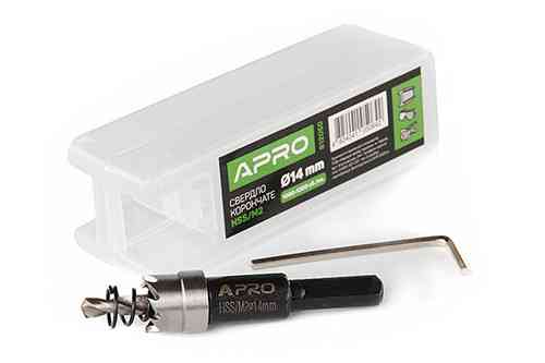 Сверло корончатое HSS/М2 Ø17мм APRO Ровно