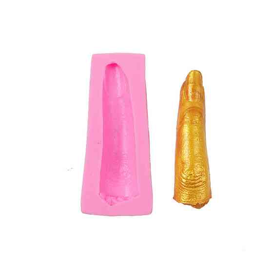 Молд силиконовый Палец 65 мм розовый Киев