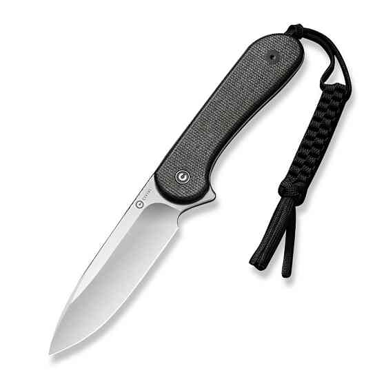 Ніж фіксований тактичний Civivi Elementum, (10.1 см) D2 / Micarta чорний Київ