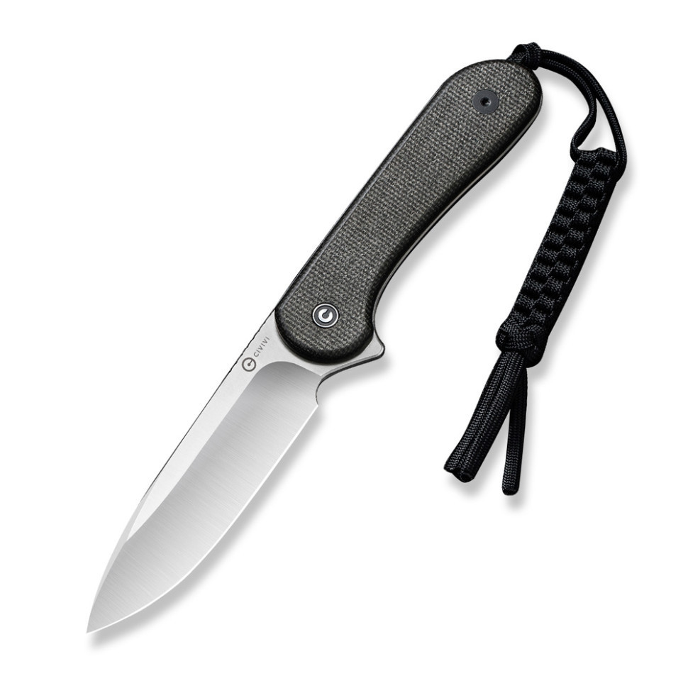 Ніж фіксований тактичний Civivi Elementum, (10.1 см) D2 / Micarta чорний Київ - фото 4