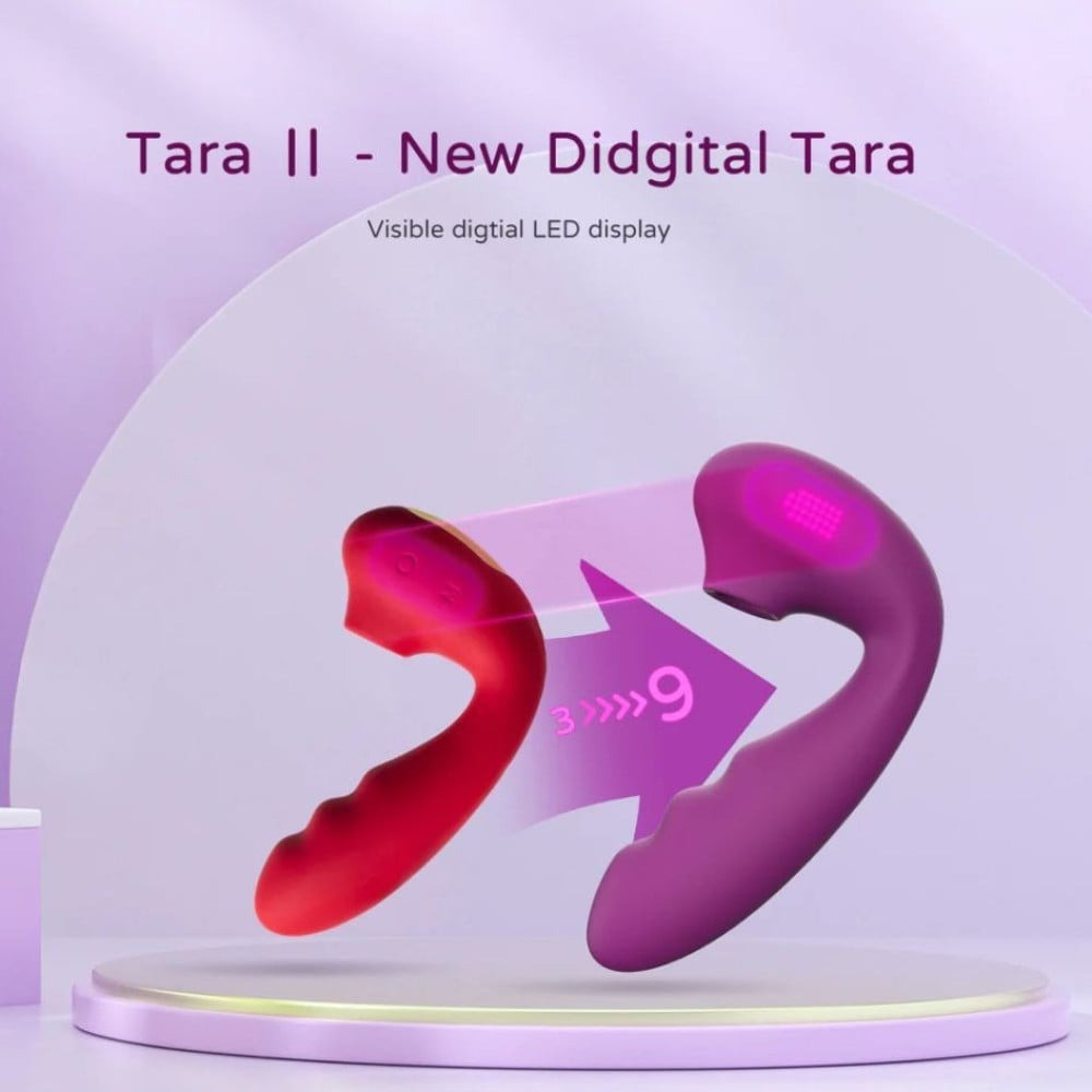 Вакуумний стимулятор BeYourLover Tara Purple з вагінальним відростком та підігрівом, фіолетовий Sex Aura Київ - фото 3