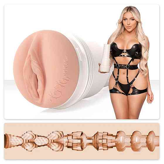 Мастурбатор Fleshlight Girls: Kayley Gunner Fully Loaded, зі зліпка вульви моделі, дуже ніжний Sex Aura Київ