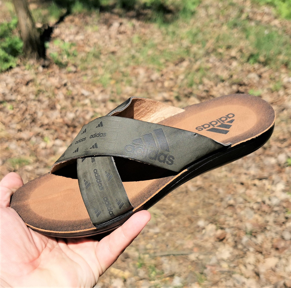 Чоловічі Шлепанці Тапочки Adidas Сланці Сері Адас ( розміри: 40,41,43,44) Дніпро - фото 5