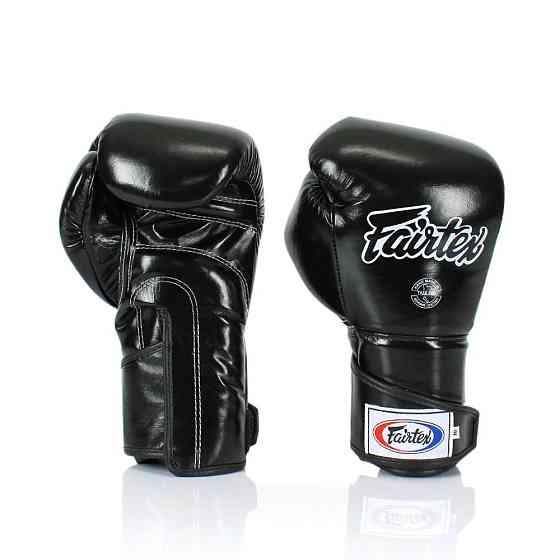 Боксерські рукавиці Fairtex BGV6 Black 14 унцій (бинти в комплекті) Кам'янське