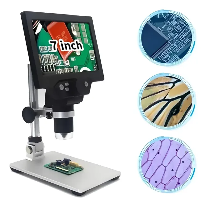 Цифровий мікроскоп G1200, екран 7", камера 12 Мп, збільшення до 1200X, LED-підсвітка, фото і відео Київ - фото 7