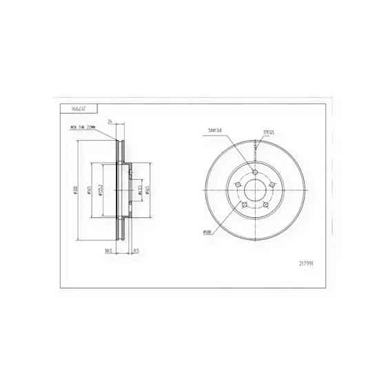 Диск Ford Mondeo (2000-) передний (d300x24mm) тормозной Мукачево
