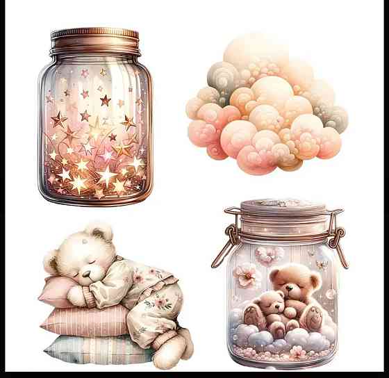 Набор наклеек для скрапбукинга, 20 шт Киев