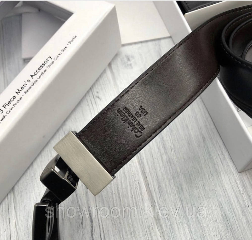 Чоловічий подарунковий набір ремінь та портмоне (439) Київ - фото 4