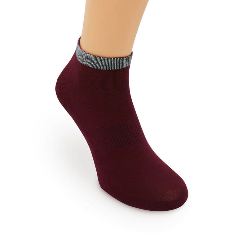 Шкарпетки зимові махрові утеплені Leo Uno Silver Низькі Бордовий 38-40 Суми - фото 1