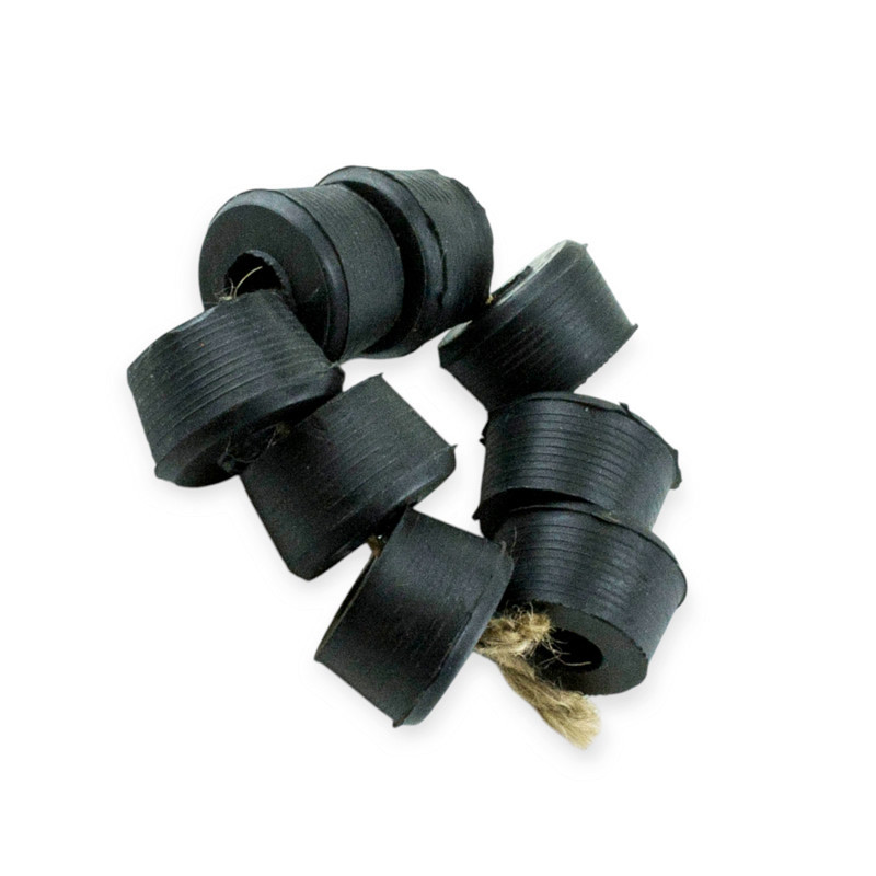 Втулка ГАЗ 24, 3110, 3302, УАЗ 452, 469, 3151 Хантер, 3160 Партіот нижня (к-кт 8 шт) амортизатора Мукачево - фото 1