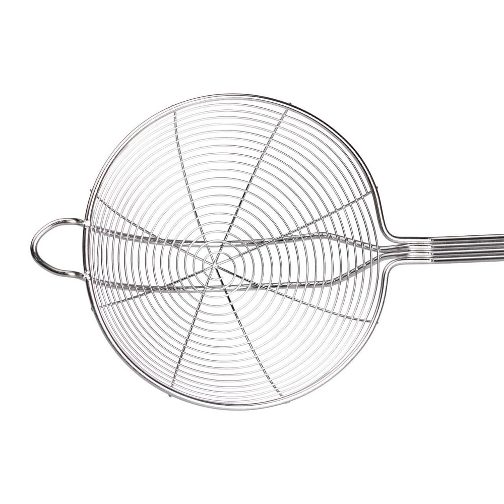 Шумовка из нержавеющей стали Ø 16 см для фритюра с длинной ручкой HP-19-16-16CM Киев - изображение 4