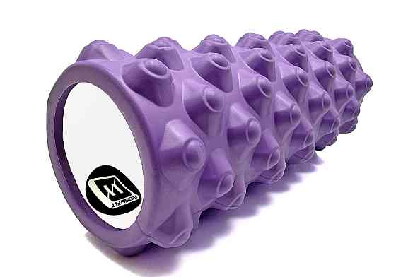 EasyFit Масажний ролик EasyFit Grid Roller Extreme 33 см Фіолетовий Київ