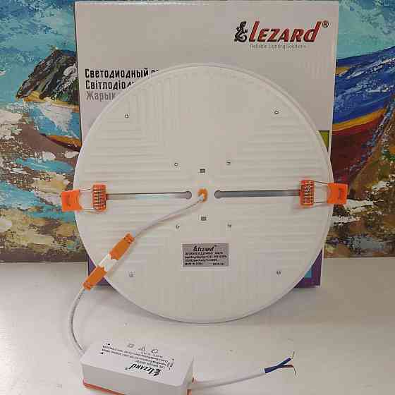 Панель светодиодная круглая накладная-18Вт 4200К 1710 люмен 119 (1/40) Харьков