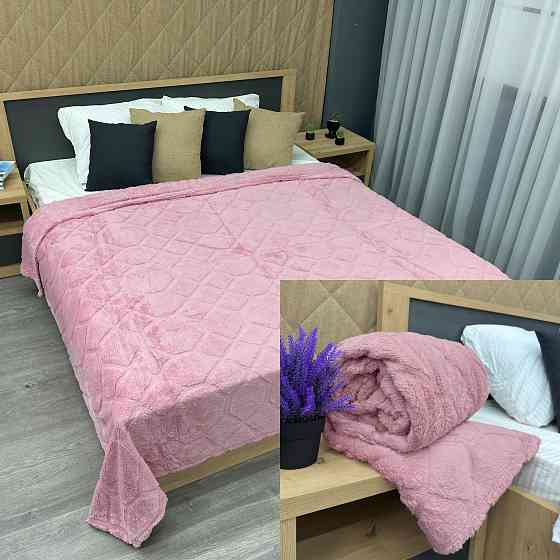 Плед-покривало Ромб 200х230 см (+-5см) Рожевий (87-256) Київ