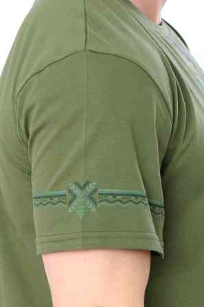 Футболка мужская хаки 100% хлопок, топ Киев