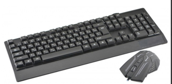 Клавіатура ігрова з підсвічуванням та мишкою UKC M 710 black 4958 pr Київ