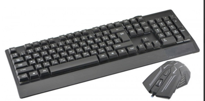 Клавіатура ігрова з підсвічуванням та мишкою UKC M 710 black 4958 pr Одеса - фото 4
