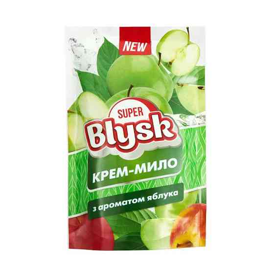 Крем-мило рідке Super Blysk Яблуко дой-пак, 460мл Львів