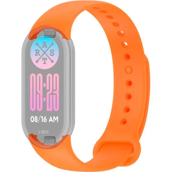 Силіконовий ремінець для Xiaomi Mi Band 8 Soft Touch Помаранчевий (Orange) Київ