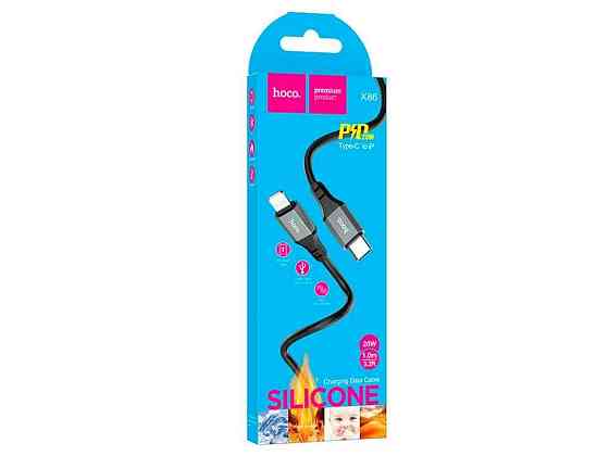 Кабель iPhone PD Type-C to Lightning X86 20w 1м ТМ Hoco Київ